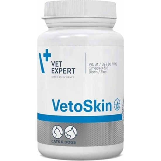 Vet Expert Vetoskin 90 Kapsül Köpek & Kedi Vitamin