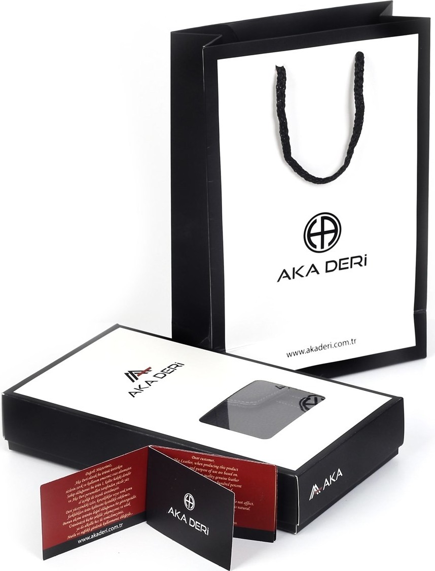 Aka Deri 430 Kroko Deri Bayan Cüzdan görsel 3