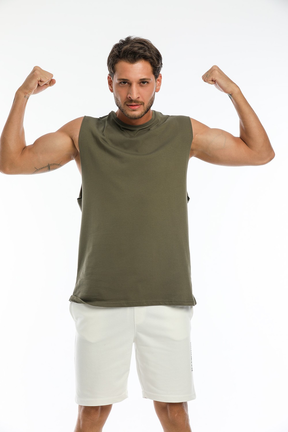 Superlife Bisiklet Yaka Kolsuz Tshirt
