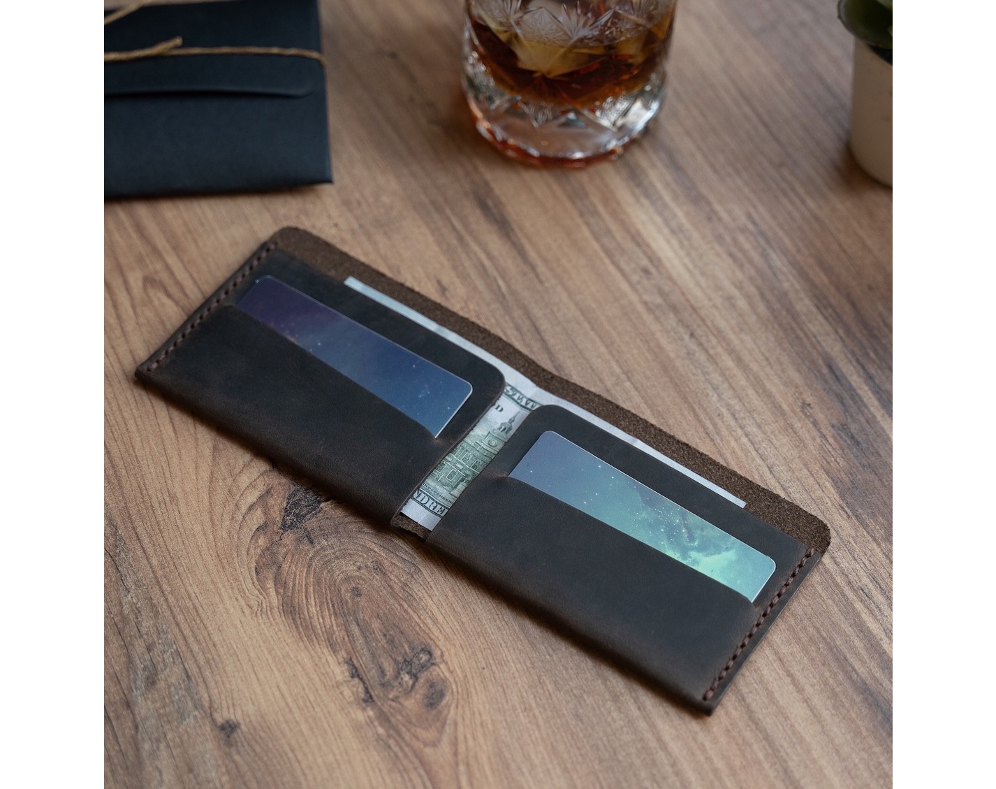Minimal X Design Minimal x Para Cüzdanı - Gerçek Deri El Yapımı - Minimalist Tasarım görsel 2
