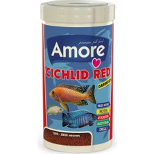 Amore Bluefeel Cichlid Mix Granulat 3 kg Kova + Amore Cichlid Red 1000ML Kutu