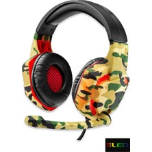 Bat X Ellent Batxellent Camo H26 LED Işıklı Surround USB Mikrofonlu Oyuncu Kulaklığı