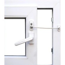 Kidmix Kablolu Pvc Pencere Çelik Emniyet Kilidi 4 Adet Beyaz