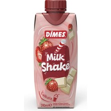 Dimes Milk Shake Çilek & Beyaz Çikolatalı 12'li 310 ml