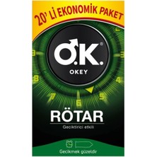 Okey Prezervatif Rötar 20 Li X 3 Adet (60 Lı)