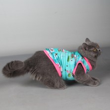 Max Styles Pet Maxdesign Flamingo Desenli Penye Atlet Kedi Köpek Kıyafeti Pembe L