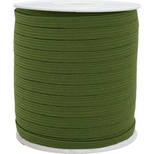 Hobizubi 10 mm Haki Yassı Lastik - 50 Metre