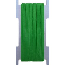 Hobizubi 6 mm Yeşil Yassı Lastik - 50 Metre