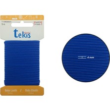 Hobizubi 4mm Koyu Mavi Bebe Lastik - 5 Metre