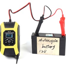Sportauto 12V 7A Kurşun-Asit Araç Akü Şarj Cihazı - Siyah/Sarı (Yurt Dışından)
