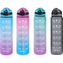 Sportauto Bpa Free 1L Spor Su Şişesi - Yeşil / Mor (Yurt Dışından)