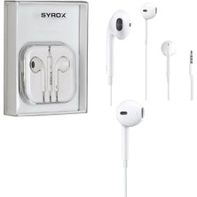 Syrox Mikrofonlu Kulaklık SYX-K12 Kulak Içi Kulaklık Mikrofonlu ve Ekstra Bas ve Tizli Ses Kalitesi