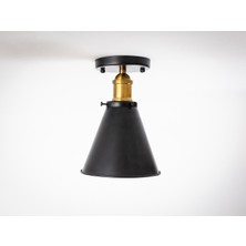 Riolight Retro,vintage siyah 1xe27 Tekli Metal Plofonyer avize
