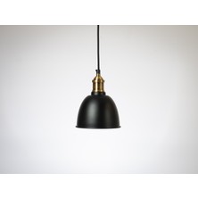 Riolight Retro,vintage mutfak,oda,cafeler için siyah 1xe27 Tekli Metal Sarkıt avize
