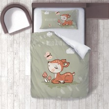 instababyrooms Dijital Baskılı 160CM x 220CM Çocuk Odası Çarşafsız Nevresim Takımı Model 186