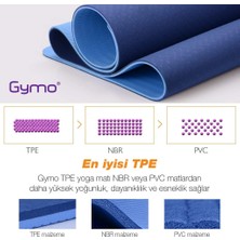 Gymo Ekolojik 6mm Tpe Yoga Matı Pilates Minderi Toz Pembe Taşıma Çantalı