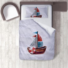 instababyrooms Dijital Baskılı 160CM x 220CM Çocuk Odası Çarşafsız Nevresim Takımı Model 280