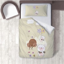 instababyrooms Dijital Baskılı 160CM x 220CM Çocuk Odası Çarşafsız Nevresim Takımı Model 275