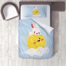 instababyrooms Dijital Baskılı 160CM x 220CM Çocuk Odası Çarşafsız Nevresim Takımı Model 157