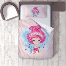 instababyrooms Dijital Baskılı 160CM x 220CM Çocuk Odası Çarşafsız Nevresim Takımı Model 036