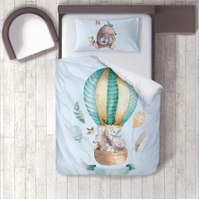 instababyrooms Dijital Baskılı 160CM x 220CM Çocuk Odası Çarşafsız Nevresim Takımı Model 128