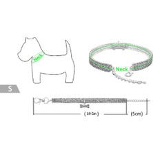 Mixpet Kedi Köpek Kristal Taşlı Kalpli Kolye Small Mavi