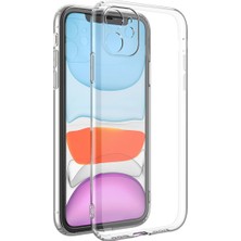 Hesaplı Dünya iPhone 11 Kılıf Renksiz Şeffaf Silikon Kamera Korumalı Kks