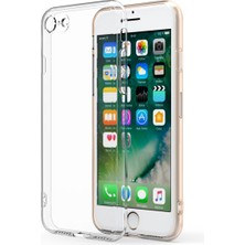 Hesaplı Dünya iPhone 7 Kılıf Renksiz Şeffaf Silikon Kamera Korumalı Kks