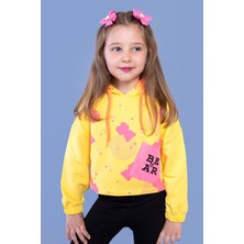 Toontoy Kids Kız Çocuk Cep Detaylı Baskılı Sweatshirt