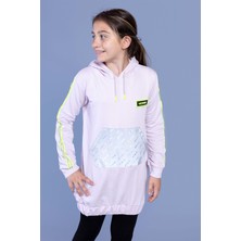 Toontoy Kids Kız Çocuk Kanguru Cepli Reflektör Detaylı Sweatshirt