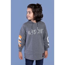 Toontoy Kids Erkek Çocuk Kapüşonlu Baskılı Sweatshirt