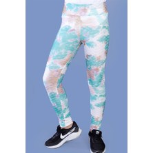 Toontoy Kids Kız Çocuk Batik Desenli Kabartma Detaylı Tayt