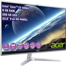 Acer Aspire C24-1650 Intel Core i3 1115G4 8GB 256GB SSD Freedos 23.8" FHD All In One Bilgisayar DQ.BFTEM.001