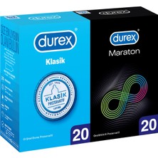 Durex Maraton  + Durex Klasik 40'lı Prezervatif