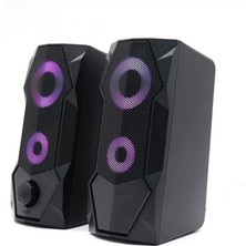 Versatile SP-V915 2.0 Gaming Işıklı 5W*2 USB Speaker Hoparlör