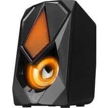 Rampage RMS-G19 2.0 5 Watt LED Işıklı Siyah Multimedia Speaker