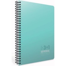 Gıpta Several 17 x 24 160 Yaprak Spiralli Seperatörlü Plastik Kapaklı Defter