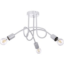 Silim 3'lü Avize Gümüş