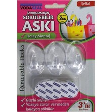 Vodaseal Vodabond Şeffaf 3lü Iz Bırakmayan Askı HR-01T - 8681317083232
