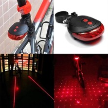 Anka Shop Lazer Şeritli Bisiklet Arka LED Lamba Stop Lambası 7 Farklı Mod Işık Sistemi Görünüm Artırıcı Ledli