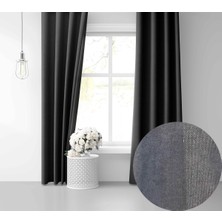 Perle Home Daily Series Antrasit Rengi Ada Fon Perde