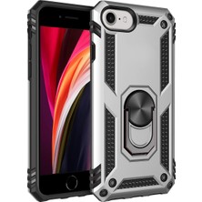 Eabhulie iPhone Se 2020 / iPhone 7 / 8 İçin Çift Katmanlı Halkalı Standlı ShockProof Kılıf (Yurt Dışından)