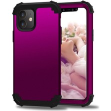 Eabhulie iPhone 11 İçin Pc Yumuşak Tpu Bumper 3'ü 1 Arada Koruma ShockProof Kılıf (Yurt Dışından)