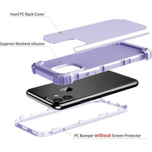 Eabhulie iPhone 11 İçin Pc Yumuşak Tpu Bumper 3'ü 1 Arada Koruma ShockProof Kılıf (Yurt Dışından)