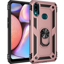 Eabhulie Samsung Galaxy A10S İçin Çift Katmanlı Halkalı Standlı ShockProof Kılıf (Yurt Dışından)