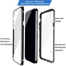 Eabhulie Samsung Galaxy S10 Plus İçin 360 Derece Tam Koruma Şeffaf Manyetik Metal Bumper Kılıf (Yurt Dışından)