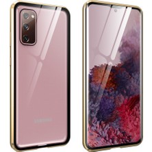 Eabhulie Samsung Galaxy S20 Fe İçin 360 Derece Tam Koruma Şeffaf Manyetik Metal Bumper Kılıf (Yurt Dışından)