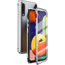 Eabhulie Samsung Galaxy A50 / A50S / A30S İçin 360° Koruma Tam Kaplayıcı Metal Bumper Manyetik Flip Kılıf (Yurt Dışından)