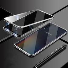 Eabhulie Samsung Galaxy A50 / A50S / A30S İçin 360° Koruma Tam Kaplayıcı Metal Bumper Manyetik Flip Kılıf (Yurt Dışından)