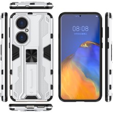 Eabhulie Huawei P50 İçin Çift Katmanlı Pc Tpu Bumper Kaymaz ShockProof Korumalı Kılıf (Yurt Dışından)